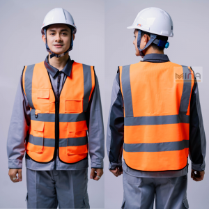 ÁO PHẢN QUANG 3M MÀU CAM 