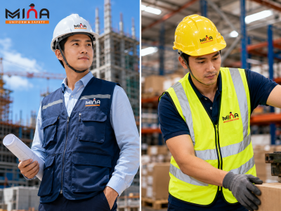 Top Mẫu Áo Gile Kỹ Sư, Áo Phản Quang Được Ưa Chuộng Cho Công Trình, Kho Vận