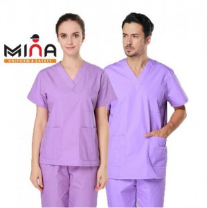 Đồng phục Y tế - Spa - Lễ tân - Màu tím nhạt | Mina Safety