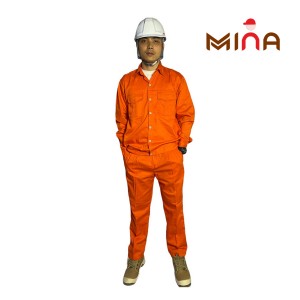 Quần áo bảo hộ lao động màu cam điện lực